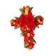 thumbnail image 2 of Artificial Tulip Flower Wreath Garland Hanger Pascua Pascua Puerta Delantera Bozo Rojo, 2 of 5