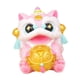 thumbnail image 5 of Estatua de León Chino, Decoración de año Nuevo Lunar Pequeña, Colecciones de Decoración, Estatuilla en Miniatura de Resina para Dormitorio Del Festiva Rosa, 5 of 5