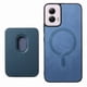 thumbnail image 4 of Funda de Cuero Magnética con Tarjetero para Motorola Moto G Power 2024 Cubierta Delgada Azul, 4 of 5