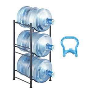 Soporte Para Jarras De Agua Vevor De 5 Galones, 3 Niveles, Resistente, Negro