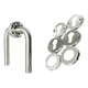 thumbnail image 3 of Manilla doble tipo R inox para puertas y ventanas, cromada, 3 of 3
