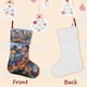thumbnail image 3 of Archer Tema: Calcetines de Navidad, fino lino blanco para colgar en escaleras y chimenea, decoración navideña para el hogar, regalo de Navidad. 45cm × 32cm, 3 of 5