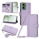 thumbnail image 1 of Funda Tipo Libro para Motorola MOTO G35 5G, Tapa con Imán, Morado Claro, 1 of 6