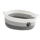 thumbnail image 1 of Cesta Tejida De Cuerda De Algodón, Cesta De Regalo Suave, Vacía Para Armario De Baño, Ropa, Blanco Y Gris, 1 of 5