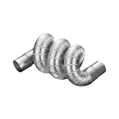 Ioensy - Tubo De Extensión De Humo Chimenea Chimenea Estufa Tubo Para Carpas Calientes Estufa De Leña 7 Cm X 2 M