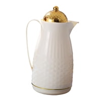 Magideal - Hervidor De Agua Esmaltado Hervidor De Agua Fácil De Limpiar Olla Gruesa Para Estufa Hervidor De Café De 1 L Para Cocina Camping Calentar Café Al Aire Patrón Trenzado