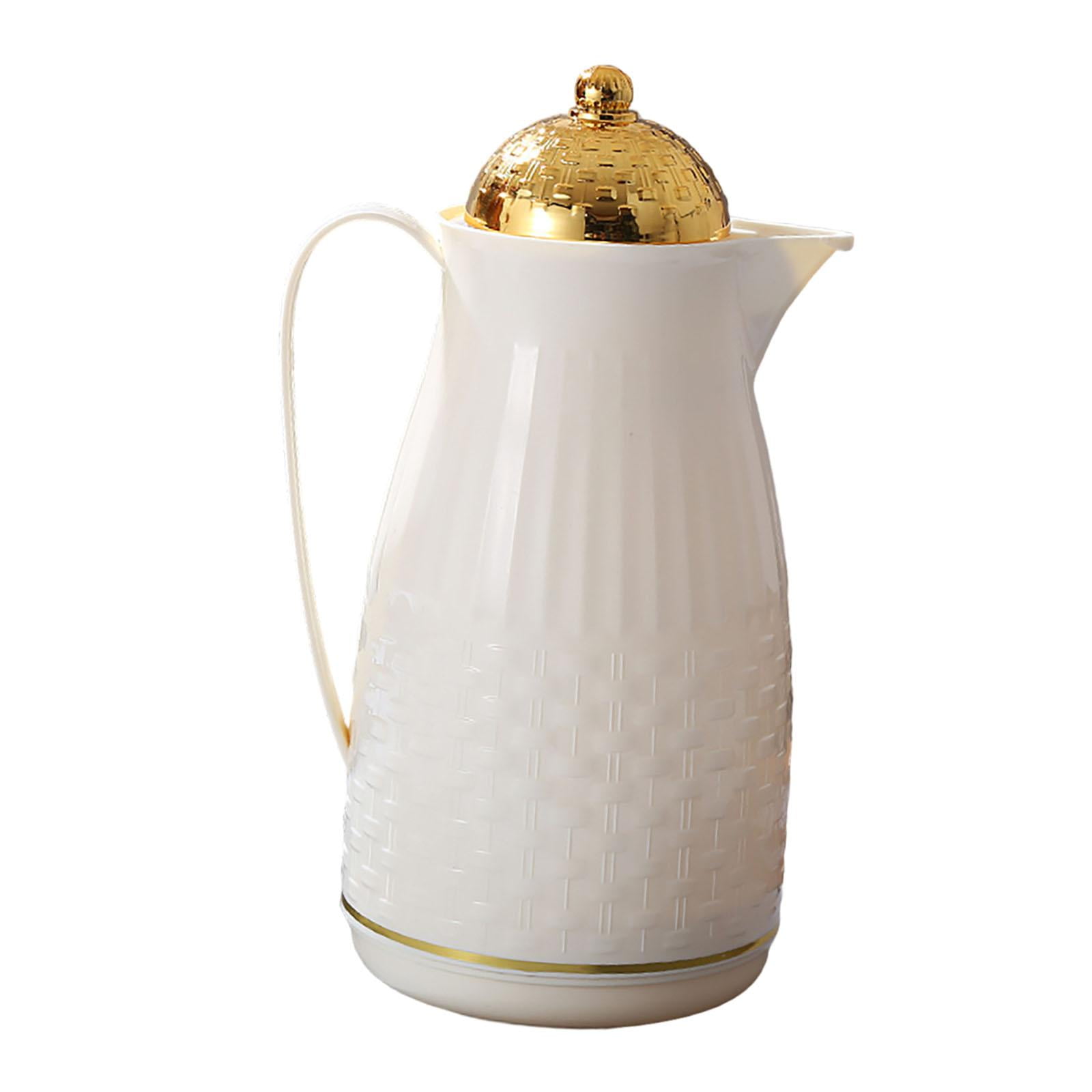 Magideal - Hervidor De Agua Esmaltado Hervidor De Agua Fácil De Limpiar Olla Gruesa Para Estufa Hervidor De Café De 1 L Para Cocina Camping Calentar Café Al Aire Patrón Trenzado