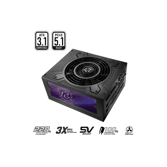 Asrock PG-1600G Negro