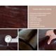 thumbnail image 2 of Lámina de cuero resistente al paso del tiempo, color coñac de grano completo de 1,2 a 1,6 mm de grosor, 2 of 7