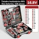 thumbnail image 2 of Kit Taladro Inalámbrico 2 Baterías 16,8V 118 Piezas B01, 2 of 8