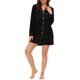 thumbnail image 2 of INSPIRE CHIC Camisón de Manga Larga para Mujer Mezcla de Algodón con Botones y Cuello con Solapa XL Negro, 2 of 6