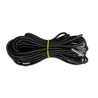 Magideal - 4X Silla De Patio, Cordón Elástico De Reemplazo De Cordón, Silla De Puenting En El Patio Trasero, Patio De Césped, Silla De Reparación De Cuerdas De Negro