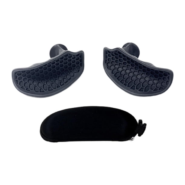 2x Almohadillas de explosión de elevación de pesas Tamaño de entrenamiento fortalecido a mano con memoria de casos EVA para filas Sports Ejercicio Gim Negro