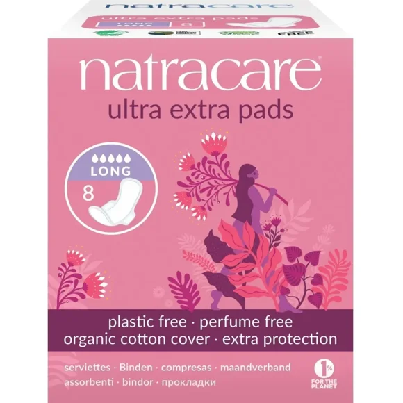 Natracare Toalla Higiénica Ultra Extra Long 8 Uds Orgánica