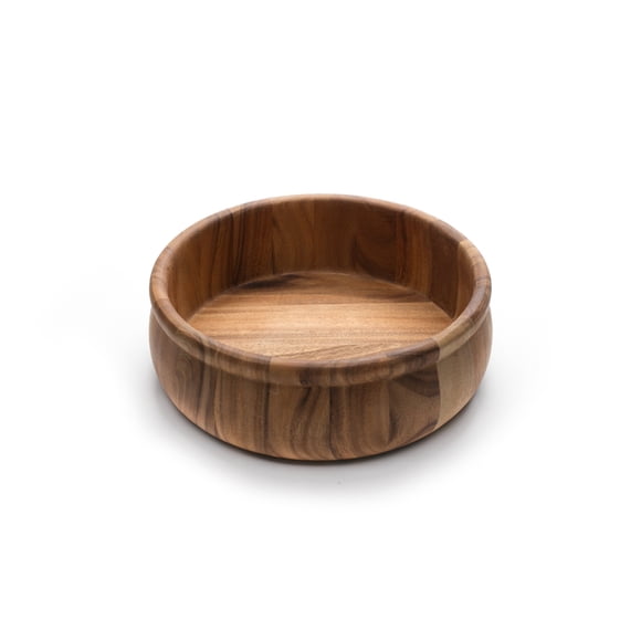 Ensaladera de Madera de Acacia Ironwood Gourmet con Borde de Cuentas 30 × 30 × 10 cm
