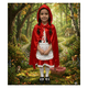 thumbnail image 1 of Traje De Caperucita Roja Con Encaje Y Capa Roja Brillante, 1 of 6