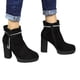 thumbnail image 2 of Botin Mujer Taco Alto Gamuza 08 Yassne Negro, 2 of 5
