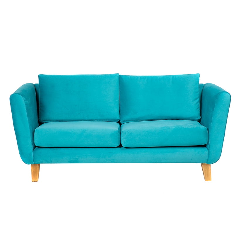 Barra Design - Sofá Thomas 170 Felpa Turquesa