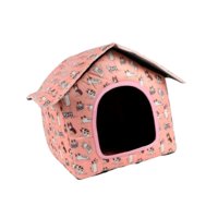 Ioensy - Refugio Para Gatos Callejeros Al Aire Libre, Resistente Al Viento, Portátil, Plegable, Resistente A La Intemperie, Casa Para Mascotas Rosa