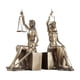 thumbnail image 4 of Sujetalibros decorativos de estatua de la señora de la justicia, esculturas de romana de resina antideslizante y cobre, adorno de escritorio par, 4 of 5