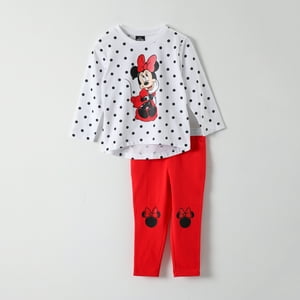 Conjunto Niña Minnie Coquette Blanco Disney