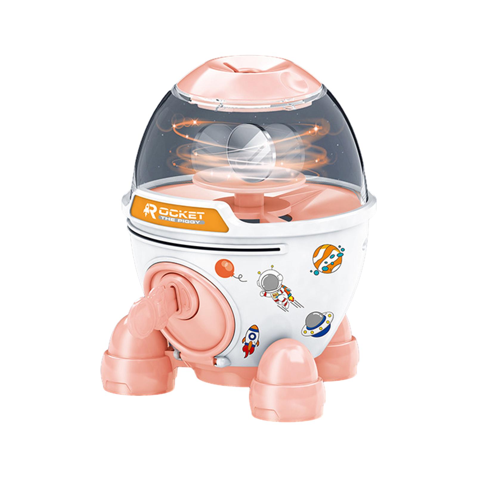 Bothyi - Rocket Piggy Bank Práctica Hucha Para Niños Y Niñas De 3 A 8 Años, Color Rosa