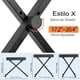 thumbnail image 3 of Banco Para Piano Plegable, 3 Altura Ajustable, Cuero Y Metal, 3 of 6