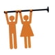 thumbnail image 3 of Letrero De Ba?o Con Símbolos Gráficos Decorativos, Decoración De Pared Para Cafeterías, Negocios, Puertas, Hombres Y Mujeres., 3 of 5