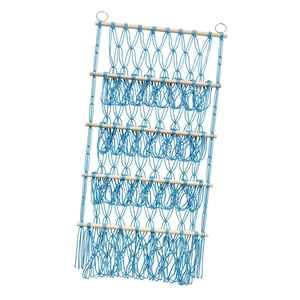 Bothyi - Organizador Para Colgar En La Pared, Juguete De Peluche, Bola De Almacenamiento, Red Para Juguetes De Peluche, Hamaca Azul