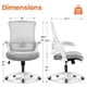 thumbnail image 2 of Silla de escritorio NEO CHAIR con respaldo alto de malla para juegos, gris, 2 of 9