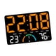 thumbnail image 3 of Reloj De Pared Digital Electrónico Para Montar En La Pared, Para El Hogar, Ni?os, Adultos Y Oficina, Color Naranja., 3 of 5