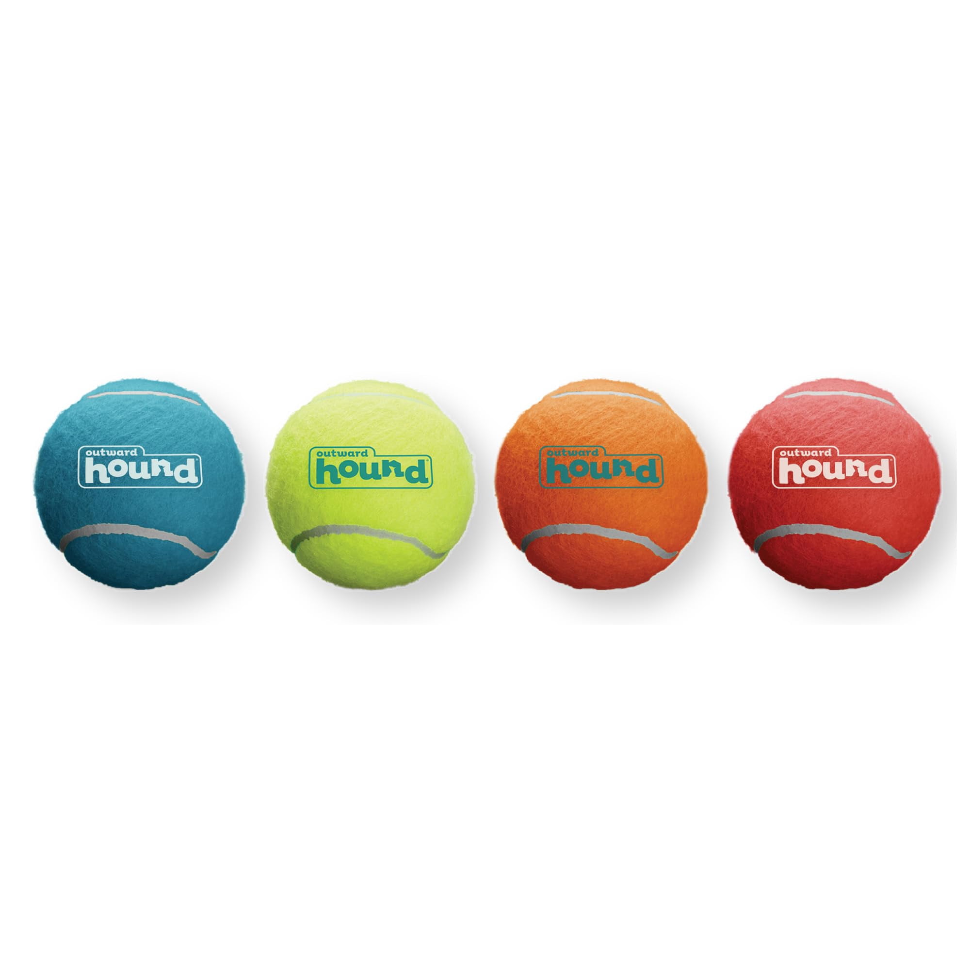 Juguete para perros Outward Hound Squeaker Ballz Fetch, talla XS, paquete de 4