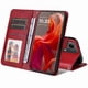 thumbnail image 3 of Funda Billetera para Motorola Moto G04 con Porta Tarjetas y Soporte Ajustable Rojo, 3 of 4