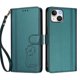thumbnail image 3 of Funda Cartera Trébol para iPhone 13/iPhone 14 con Ranuras Tarjetas y Carga Inalámbrica Verde oscuro, 3 of 6