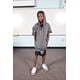 thumbnail image 2 of Sudadera con capucha con peso Covered in Comfort, gris, talla M, 2.3 kg, 2 of 9
