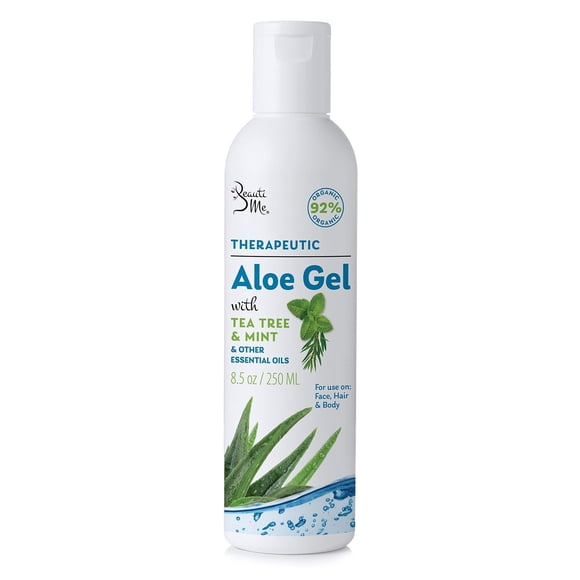 Gel de aloe vera Beauti Me Organic para rostro, piel y cabello, 250 ml