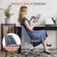 thumbnail image 2 of Silla de oficina DUMOS Comfy Rolling Swivel azul para adultos, 2 of 8