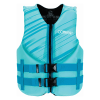 Connelly Chaleco Salvavidas Promo Neopreno Niños 35-55 Kg Celeste