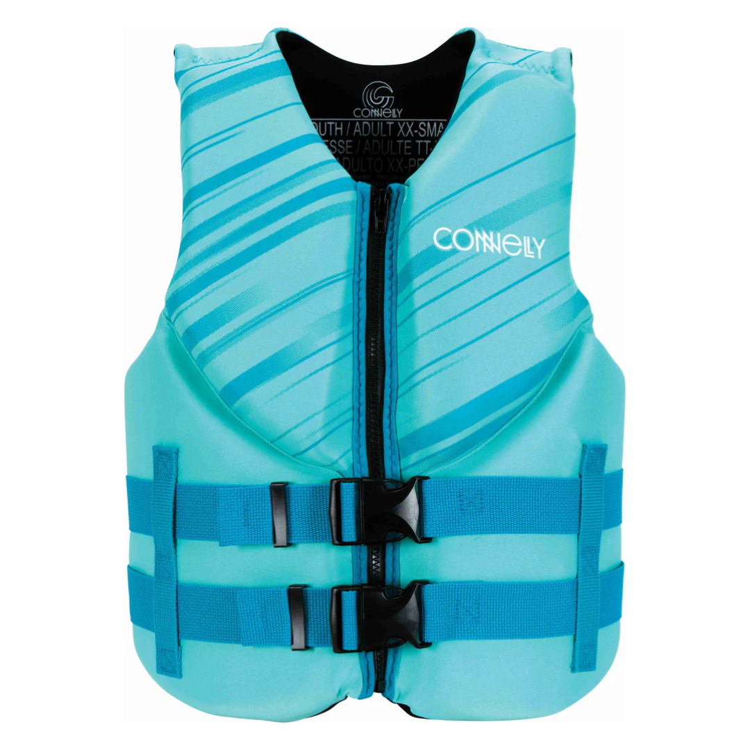Connelly Chaleco Salvavidas Promo Neopreno Niños 35-55 Kg Celeste