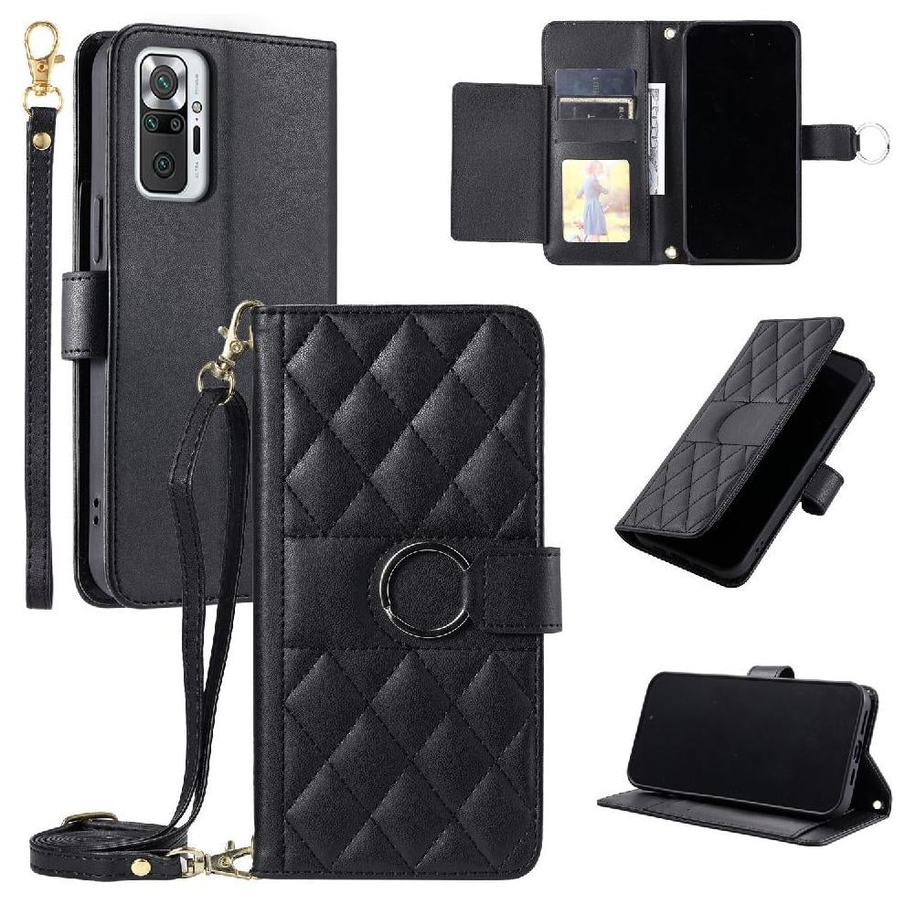 Funda Tipo Billetera Foxdock Para Xiaomi Redmi Note 10 Pro 4g – Tapa Abatible Con Correa Para Mujer