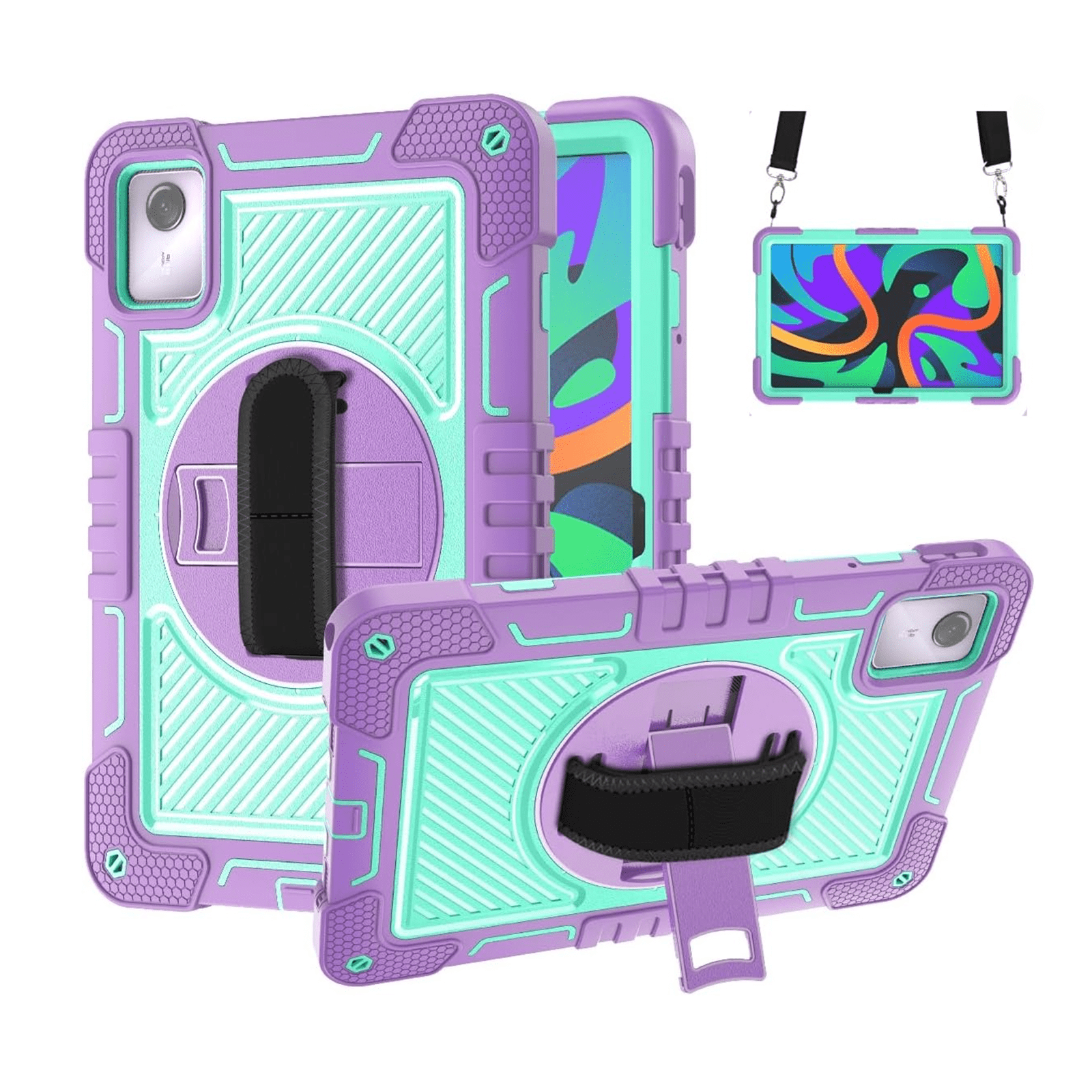 Joigo - Funda Antigolpes Armadura 360 Para Tablet Lenovo M11 Lila