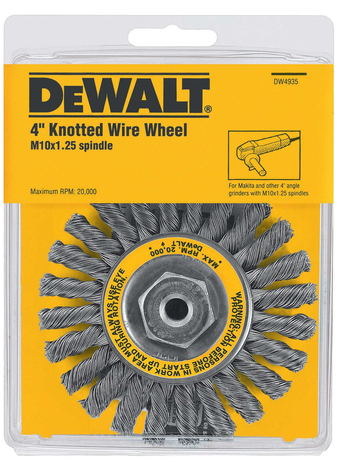 Dewalt - Rueda De Alambre Dw4935 Para Amoladoras Angulares De 4 Pulgadas