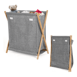 Genérico - Cesto Ropa Sucia Plegable 75L Con Tapa