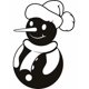 thumbnail image 1 of Decomural Xmas Snowman Festive Christmas WS-19379, 1 of 2
