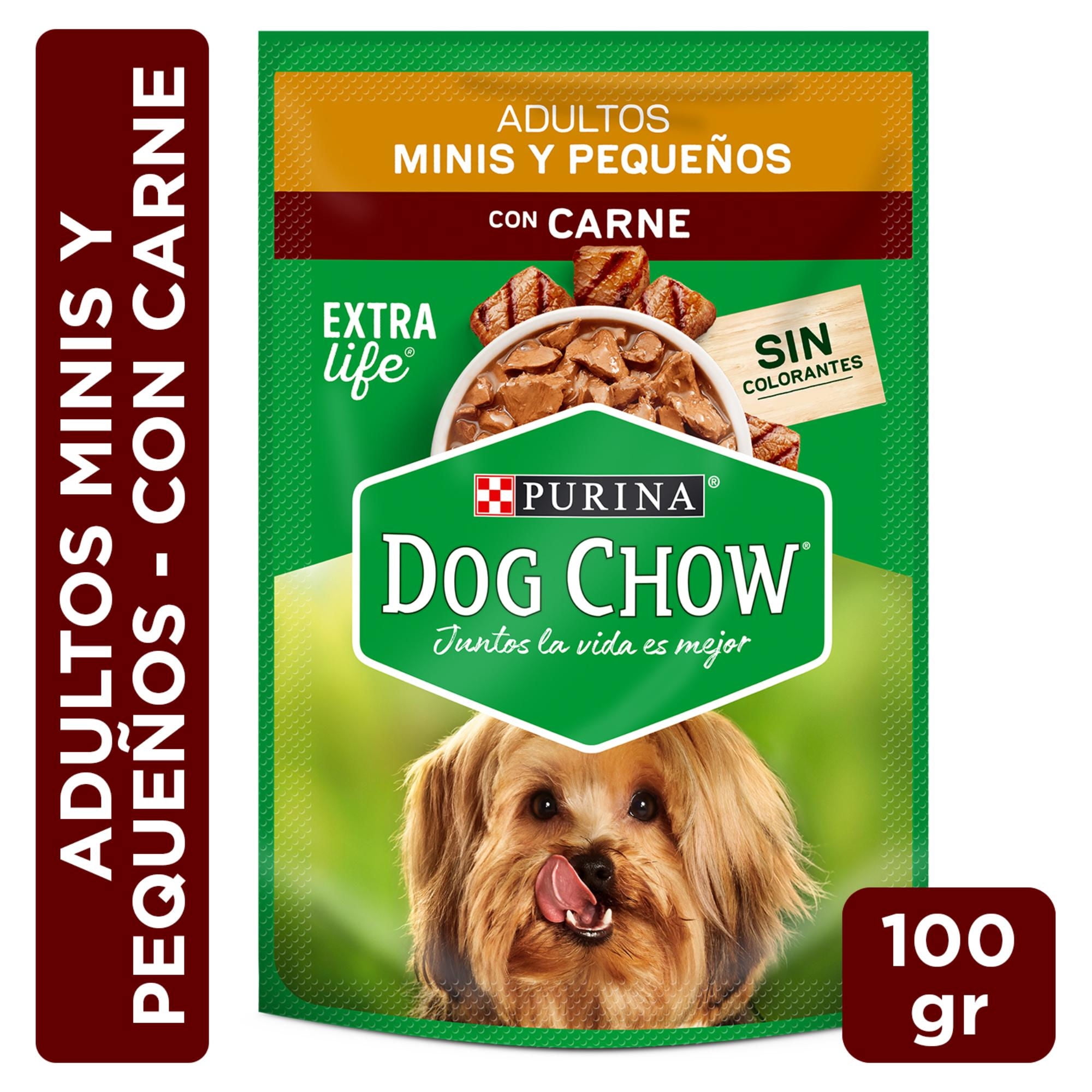Alimento Húmedo Perro Adulto Raza Pequeña Sabor Carne Pouch 100 g Dog Chow
