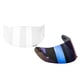 thumbnail image 1 of 2x Visor De Casco Para Gafas De Protección De Motocicleta K3 / K4 Transparente + Azul, 1 of 5