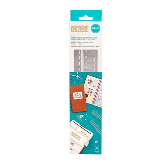 Espirales 1.58 cm 4 Unid Blanco American Craft