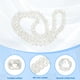 thumbnail image 3 of Cuentas de Cristal de Vidrio Uxcell, Cuentas de Cristal Rondelle de Corte Facetado de 8 mm con Separadores para Manualidades, Pulsera, Collar, Blanco, 3 of 5