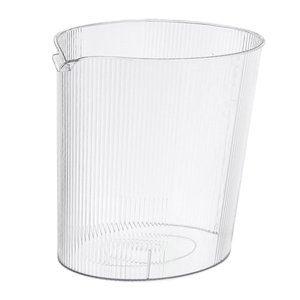 Magideal - Cubo De Basura De Estilo Minimalista, Cubo De Basura Redondo Sin Tapa, Cesto De Papel De Desecho Transparente Para El Hogar, Inodoro, Cocina Y Baño Blanco
