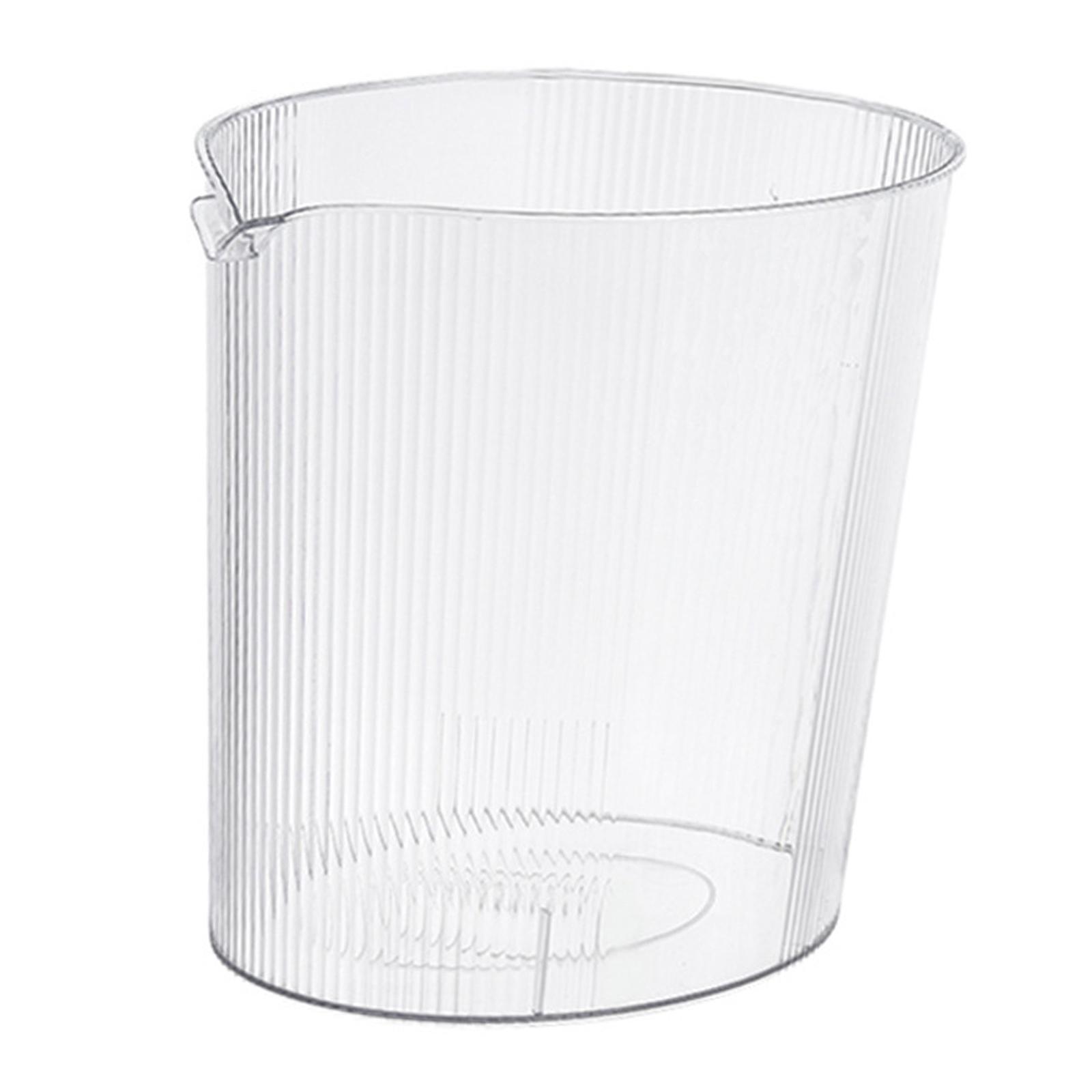 Magideal - Cubo De Basura De Estilo Minimalista, Cubo De Basura Redondo Sin Tapa, Cesto De Papel De Desecho Transparente Para El Hogar, Inodoro, Cocina Y Baño Blanco